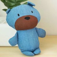 For Pet Soft Chewing Bear Toy For Dogs - Blue
