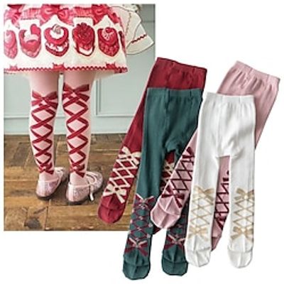 Toddler Girls' Socks Wine Red White Pink Print Fall Winter Cute School 2-8 Years Lightinthebox Toddler Girls' Socks Wine Red White Pink Print Fall Winter Cute School 2-8 Years Lightinthebox
