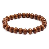 Men's Women's Bead Bracelet Retro Vintage Theme Fashion Simple Wood Bracelet Jewelry Black  White  Red For Daily Holiday Festival Lightinthebox - thumbnail