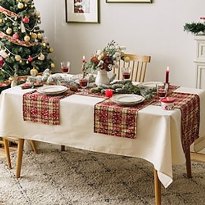 Christmas Placemat Cotton Linen Heat Resistant Dining Table Place Mats Plate Mat Xmas Decor Fall Kitchen Table Mats Indoor Outdoor Lightinthebox