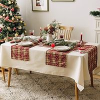 Christmas Placemat Cotton Linen Heat Resistant Dining Table Place Mats Plate Mat Xmas Decor Fall Kitchen Table Mats Indoor Outdoor Lightinthebox - thumbnail