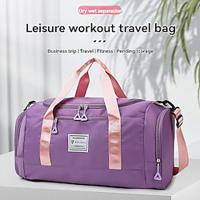 Women's Tote Sports Bags Travel Bag Duffle Bag Oxford Cloth Daily Zipper Large Capacity Expandable Wet and Dry Separation Solid Color Dark Grey Black Pink Lightinthebox