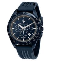 Maserati Traguardo 45mm Chr Blue Dial Blue Pla St Men'S Watch