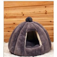 Pets Club Hooded Pet House Round With Soft Cotton Bed For Dogs & Cats
