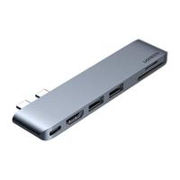 Ugreen 6-in-2 USB-C Hub for MacBook Pro - Grey - thumbnail