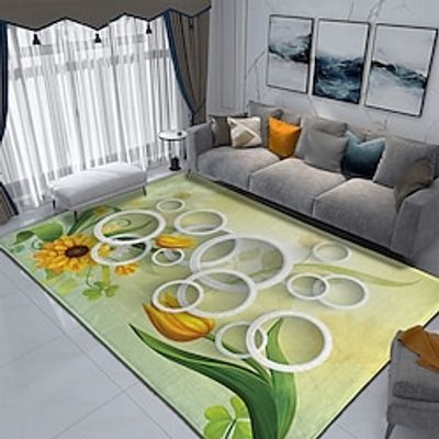 Sunflower Area Rug Rug for Livingroom Non Slip Floor Mat Bedside Livingroom Bedroom Indoor Outdoor Lightinthebox Sunflower Area Rug Rug for Livingroom Non Slip Floor Mat Bedside Livingroom Bedroom Indoor Outdoor Lightinthebox
