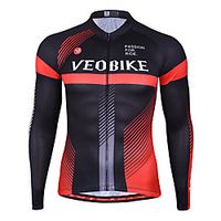 Men's Long Sleeve Cycling Jersey Spandex Black  Red Blue  Black Stripes Bike Top Mountain Bike MTB Road Bike Cycling Quick Dry Sports Clothing Apparel  Athleisure Lightinthebox - thumbnail
