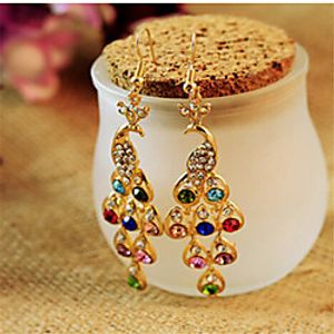 Women's Cubic Zirconia Drop Earrings Vintage Style Fashion Stylish Earrings Jewelry Rainbow color For Date Vacation Birthday Festival 1 Pair miniinthebox
