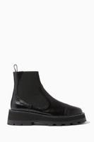 Clayton Ankle Flat Boots with Crystals in Vintage Leather Clayton Ankle Flat Boots with Crystals in Vintage Leather
