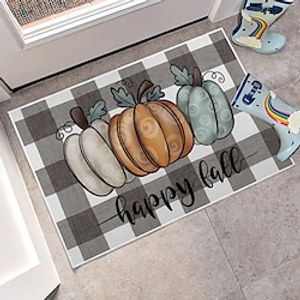 Halloween Pumpkin Print Doormat, Household Bedroom, Study, Non Slip Footmat, Entrance Door, Porch, Water Absorption and Dirt Resistance Floor Mat Lightinthebox