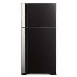 Hitachi RVG710PUK7GBK 710L Top Mount Refrigerator, Glass Black