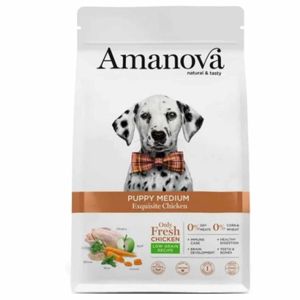 Amanova Dry Puppy Medium Exquisite Chicken - 2Kg