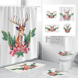 Waterproof Fabric Shower Curtain Bathroom Decoration and Modern and Geometric and Floral  Botanicals Lightinthebox