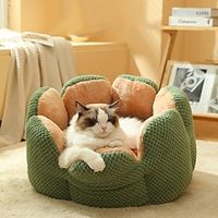 Cactus Petal Shaped Pet Litter With Large Space Soft Cat Litter Warm Sleep Dog Litter And Dog Mat Lightinthebox - thumbnail