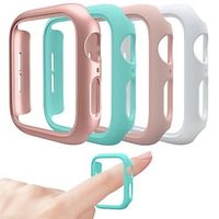 4 Pack Watch Case Compatible with Apple Watch Ultra 49mm / Series 8 7 41mm 45mm / Series 6 5 4 SE 40mm 44mm / Series 3 2 1 38mm 42mm Scratch Resistant Shockproof Hard PC Watch Cover miniinthebox - thumbnail