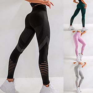 Women's High Waist Running Tights Leggings Compression Pants Sports  Outdoor Leggings Bottoms Mesh Elastane Winter Fitness Gym Workout Running Jogging Tummy Control Butt Lift Moisture Wicking Sport miniinthebox