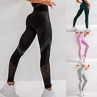 Women's High Waist Running Tights Leggings Compression Pants Sports  Outdoor Leggings Bottoms Mesh Elastane Winter Fitness Gym Workout Running Jogging Tummy Control Butt Lift Moisture Wicking Sport miniinthebox - thumbnail
