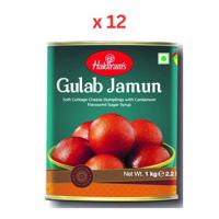 Haldirams Gulab Jamun 1Kg (14 Pcs) Pack of 12