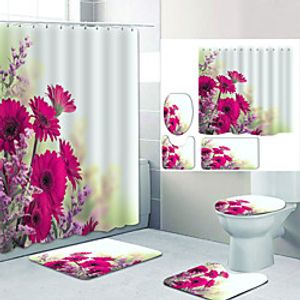 Bathroom Shower Curtain  Mat Set Modern Polyester New Design miniinthebox