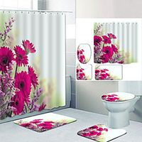 Bathroom Shower Curtain  Mat Set Modern Polyester New Design miniinthebox - thumbnail