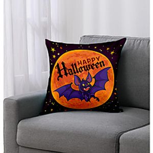 Halloween Double Side Cushion Cover 1PC Soft Decorative Square Throw Pillow Cover Cushion Case Pillowcase for Bedroom Livingroom Superior Quality Machine Washable Indoor Cushion for Sofa Couch Bed Chair miniinthebox