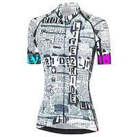 21Grams Women's Short Sleeve Cycling Jersey Summer Spandex White Bike Top Mountain Bike MTB Road Bike Cycling Breathable Sports Clothing Apparel / Stretchy / Athleisure miniinthebox - thumbnail