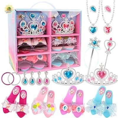 16 Dress Up Toy Rings Children's And Girls' Toy Sets Princess Jewelry Children's Home DecorationsHome High Heels Lightinthebox