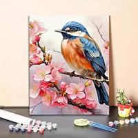 1pc Bird 16 20 Inch Painting By Numbers For Adults Beginners Painting Acrylic Painting Set Decorative Painting DIY Digital Oil Painting Manual Coloring Lightinthebox