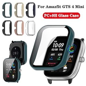 1 Pack Watch Case with Screen Protector Compatible with Amazfit Amazfit GTS 2 Mini  GTS 3  Amazfit GTS 4 Mini Scratch Resistant Rugged Bumper Full Cover Tempered Glass  Hard PC Watch Cover Lightinthebox