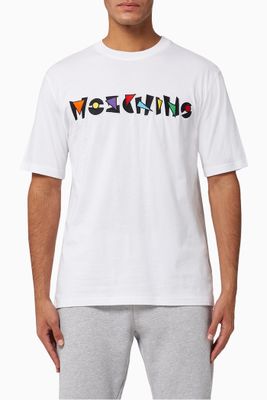 Geometric Logo Appliqué Cotton T-Shirt Geometric Logo Appliqué Cotton T-Shirt