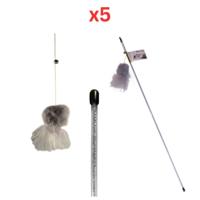 Nutrapet Plush Cat Wand (Pack Of 5)