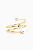 Diamond Spiral Ring in 18kt Yellow Gold Diamond Spiral Ring in 18kt Yellow Gold