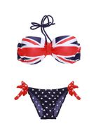 Women Sexy Union Flag Bikini Sets Halter Star Bathing Suit Swimwear