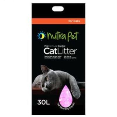 Nutrapet Cat Litter Silica Gel 30L 20Kgs Scented Orange, Sold Per Box