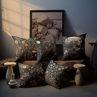Yellow Flowers Double Side Pillow Cover 1PC Soft Decorative Square Cushion Case Pillowcase for Bedroom Livingroom Sofa Couch Chair miniinthebox - thumbnail