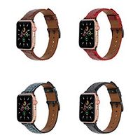 Smart Watch Band for Apple iWatch 1 pcs Modern Buckle Business Band Genuine Leather Replacement  Wrist Strap for Apple Watch Series 7  SE  654321 Lightinthebox - thumbnail
