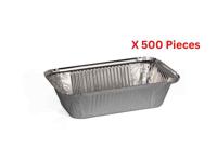 Hotpack Aluminium Container Base With Lid 500 Pieces - 8367DB+8367L