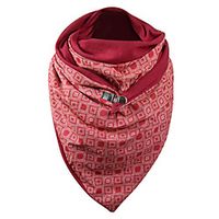 Women's Infinity Scarf Daily Wear Red Scarf Paisley miniinthebox - thumbnail