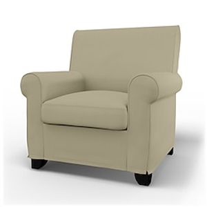 IKEA Organic Panama Cotton Gronlid Armchair Cover Regular Fit With Piping Machine Washable Lightinthebox