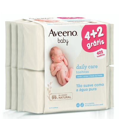 Aveeno Baby Daily Care Wipes Pack 6x72wipes
