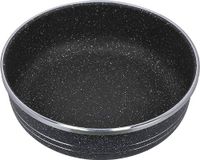 Royalford Round Baking Pan Rolling Edge Aluminum Roaster Pan - RF10093