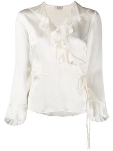 Etro ruffle detail blouse - White