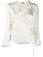 Etro ruffle detail blouse - White