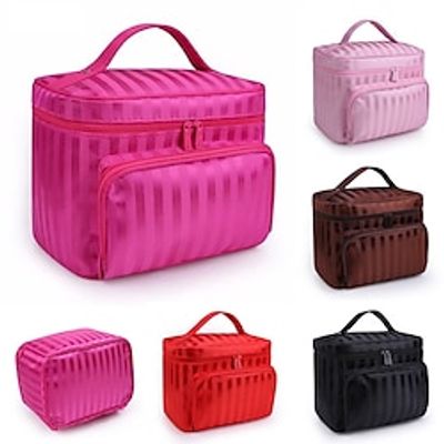 Cosmetic Bag With Top Handle, Fashion Zipper Makeup Bag, Cosmetic Organizer Travel Toiletry Bag Lightinthebox