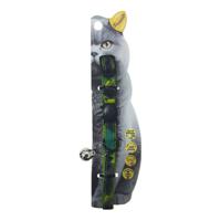 Swooosh Raining Colors Nylon Safe Cat Collar - Green