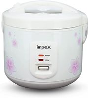 Impex 700W 1.8 Litre Automatic Electric Rice Cooker with Aluminium Inner Pot Safety Protection heating Coil-(White)-(RC 2803)