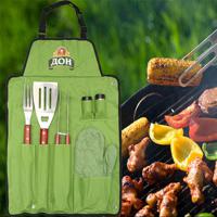 7Pcs Outdoor BBQ Barbecue Picnic Portable Bag Tools - thumbnail