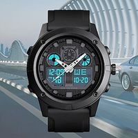 SKMEI Unisex Digital Watch Sports Tactical Casual Wristwatch Stopwatch Alarm Clock Dual Display Dive Rubber Strap Watch miniinthebox - thumbnail