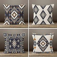Kilim Ethnic South Werstern Double Side Pillow Cover 1PC Soft Decorative Square Pillowcase for Bedroom Livingroom Sofa Couch Chair miniinthebox - thumbnail