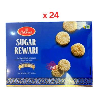 Haldirams Sugar Rewari 400G Pack of 24
